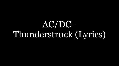 thunderstruck meaning song|ac dc thunderstruck lyrics.